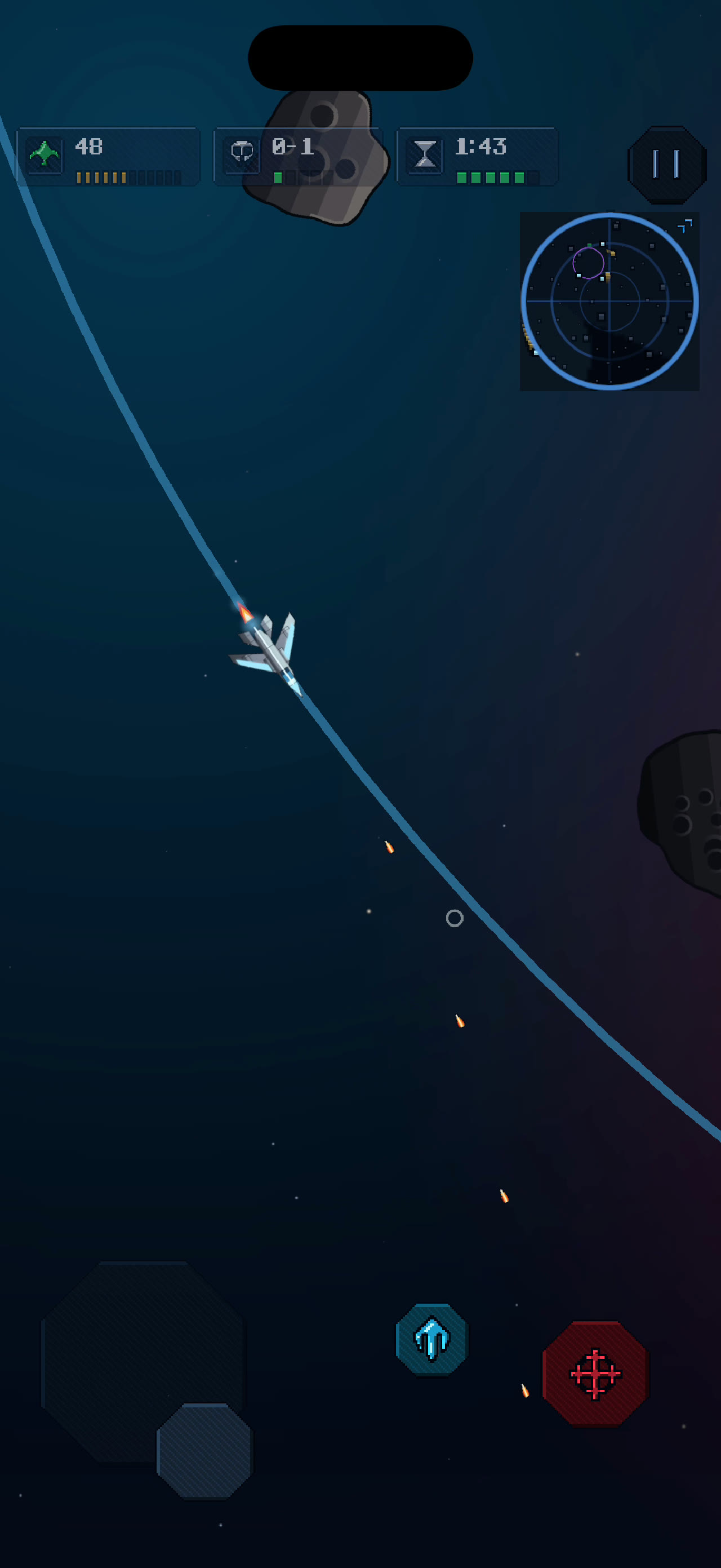 The Interceptor in flight